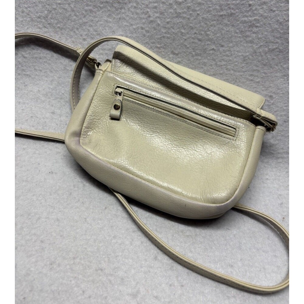 Vintage Sonoma Jean Company Off White Leather Cross Body Small Hand Bag - Picture 5 of 5